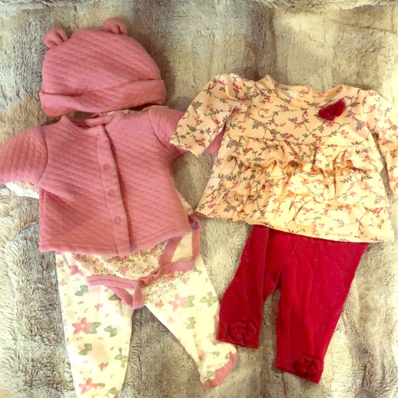 Laura Ashley Other - Baby Girl Matching outfits 0-3 month bundle Laura Ashley Other - Baby Girl Matching outfits 0-3 month bundle